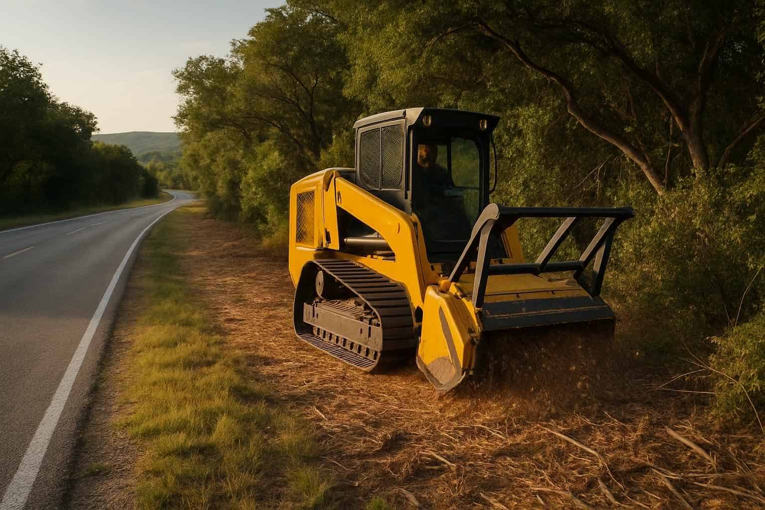 Roadside ROW Clearing in Blanco Texas
