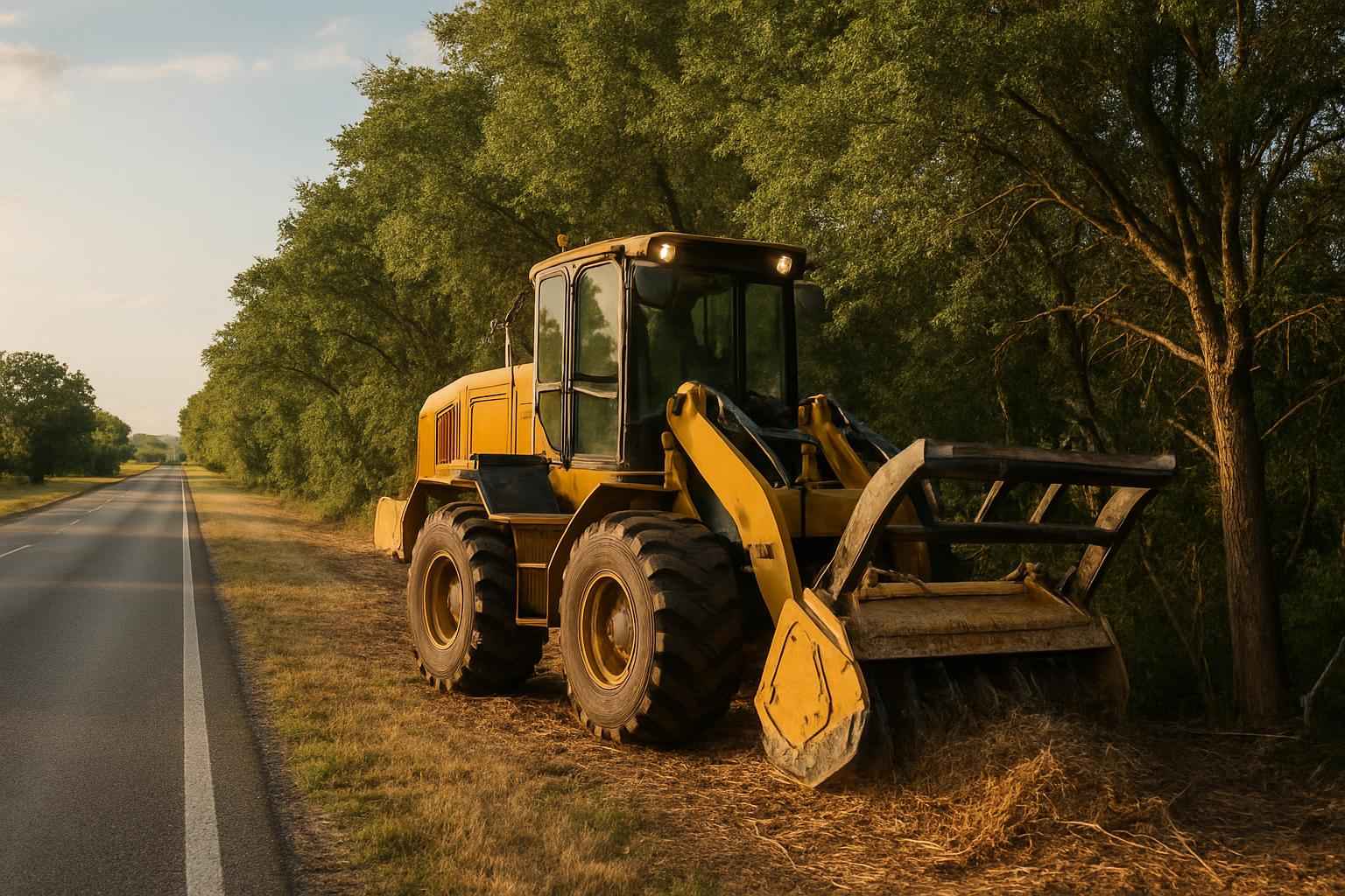 Roadside ROW Clearing in Center Point Texas