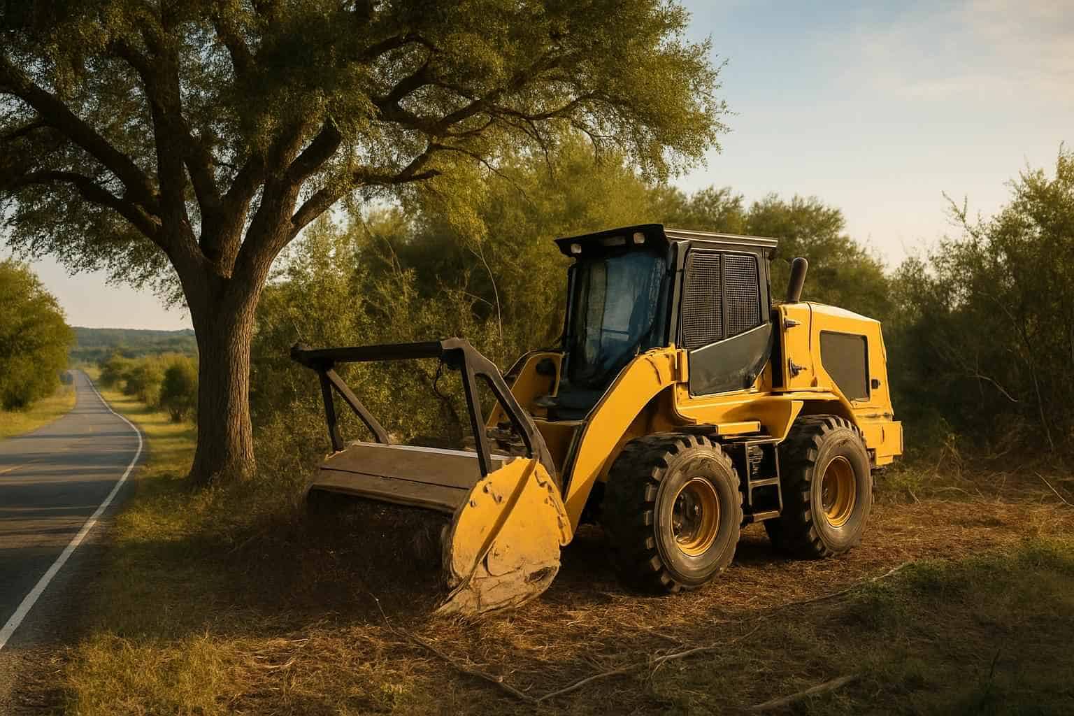 Roadside ROW Clearing in Sisterdale Texas