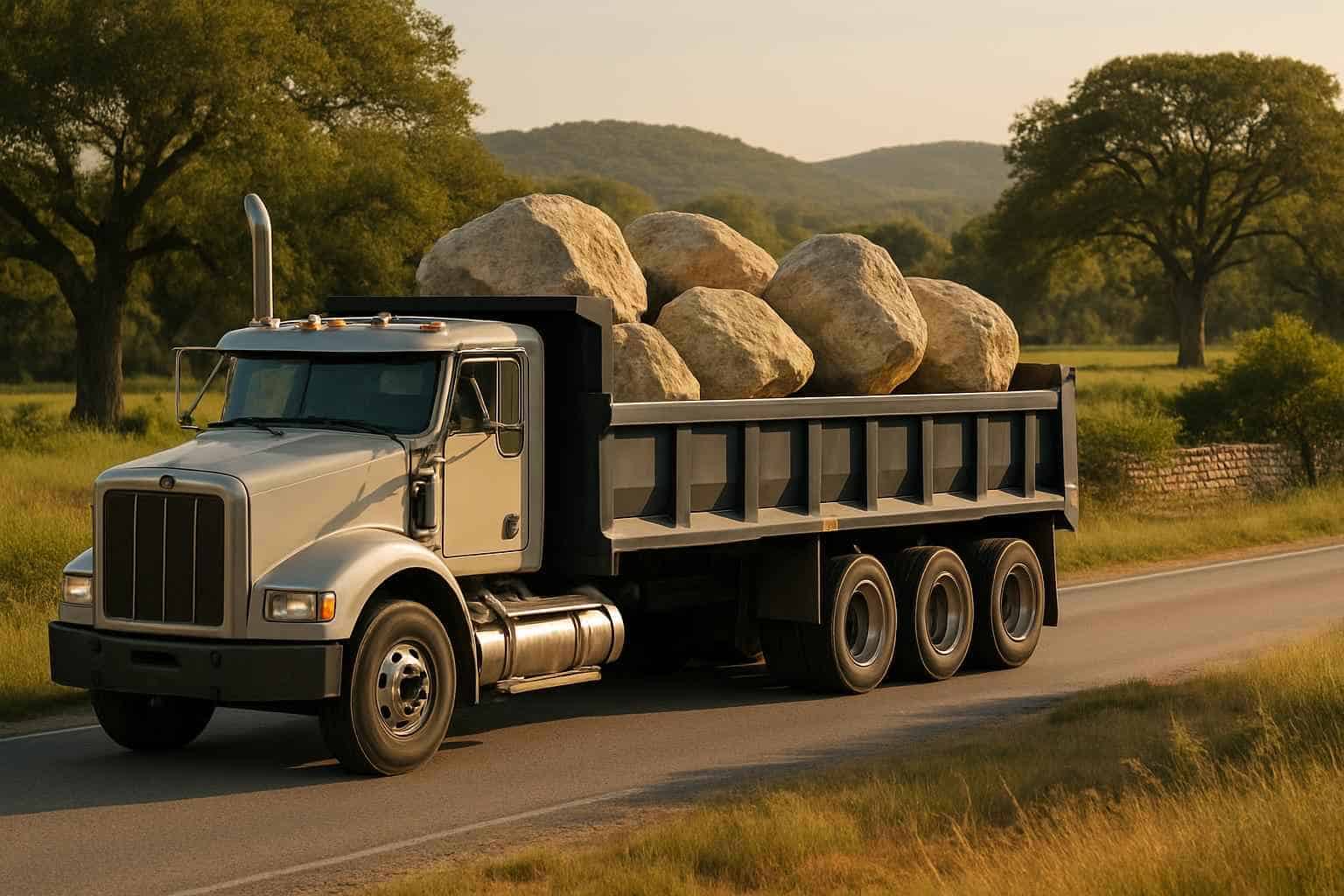 Rock and Boulder Hauling in Ingram Texas