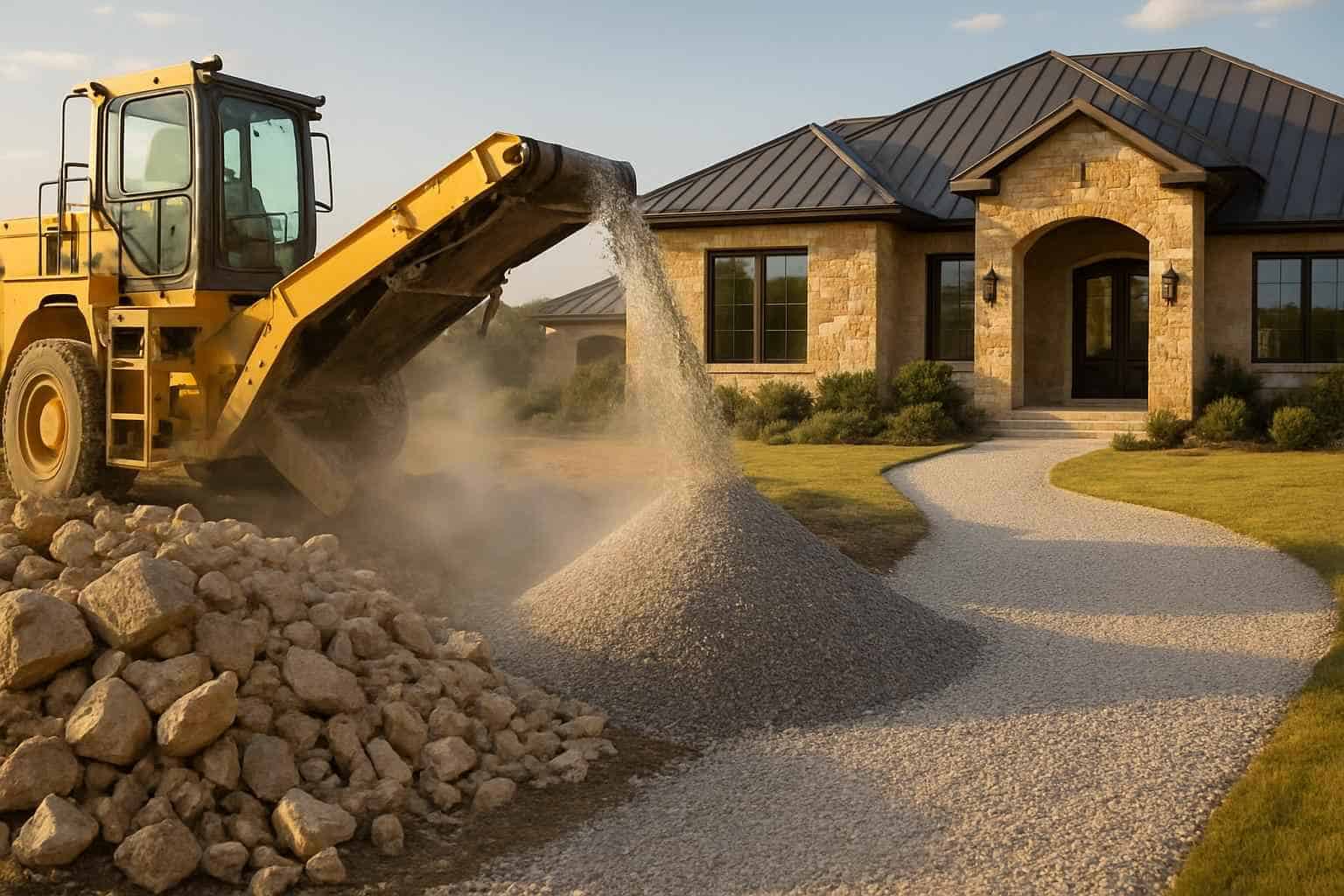 Rock Crushing for Driveways in Johnson City Texas