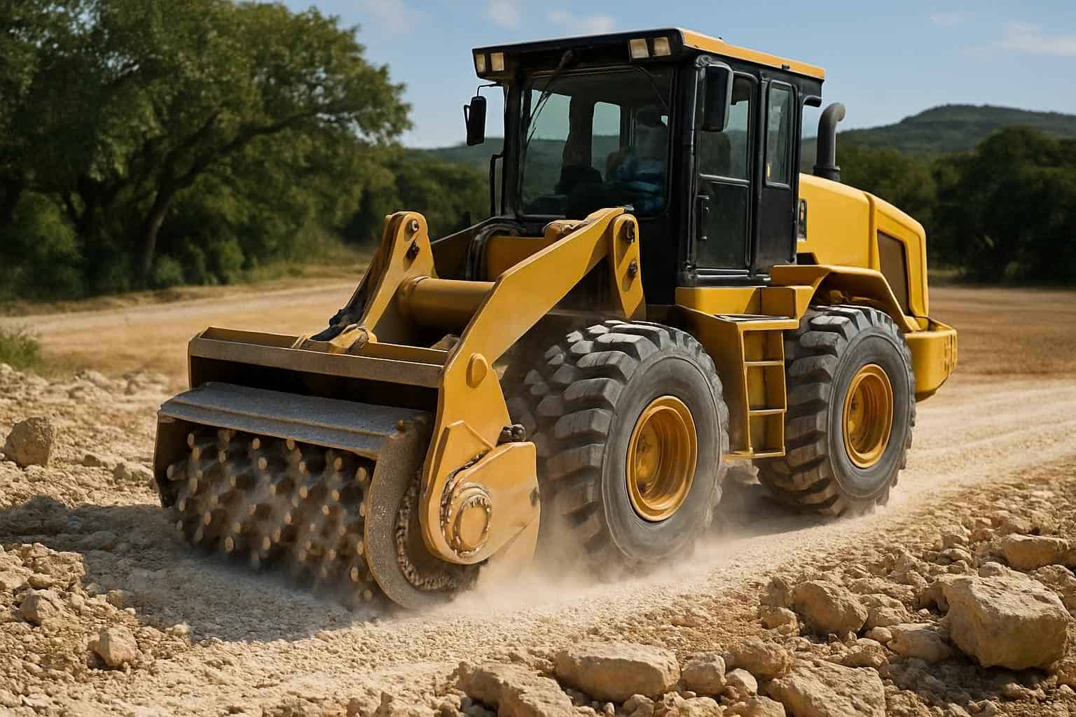 Rock Milling for Pads in Ingram Texas