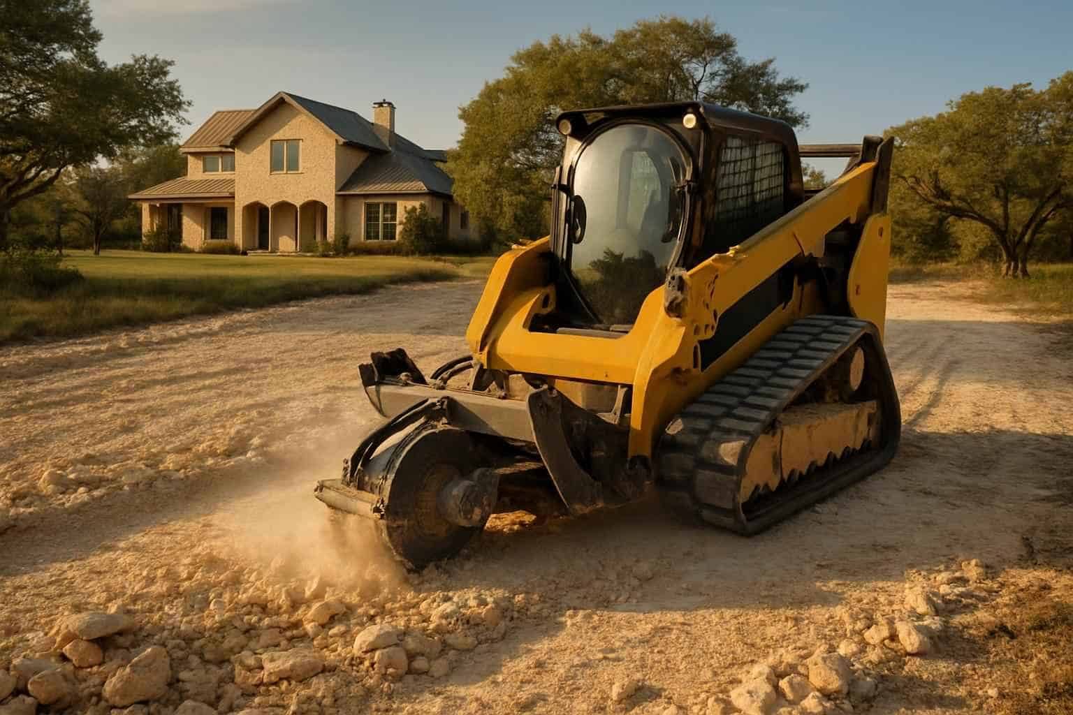 Rock Milling for Pads in Johnson City Texas