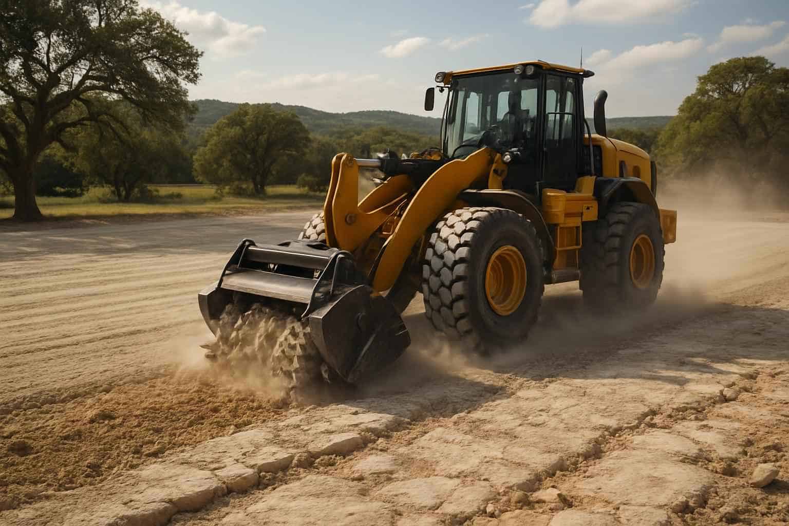 Rock Milling for Pads in Sisterdale Texas
