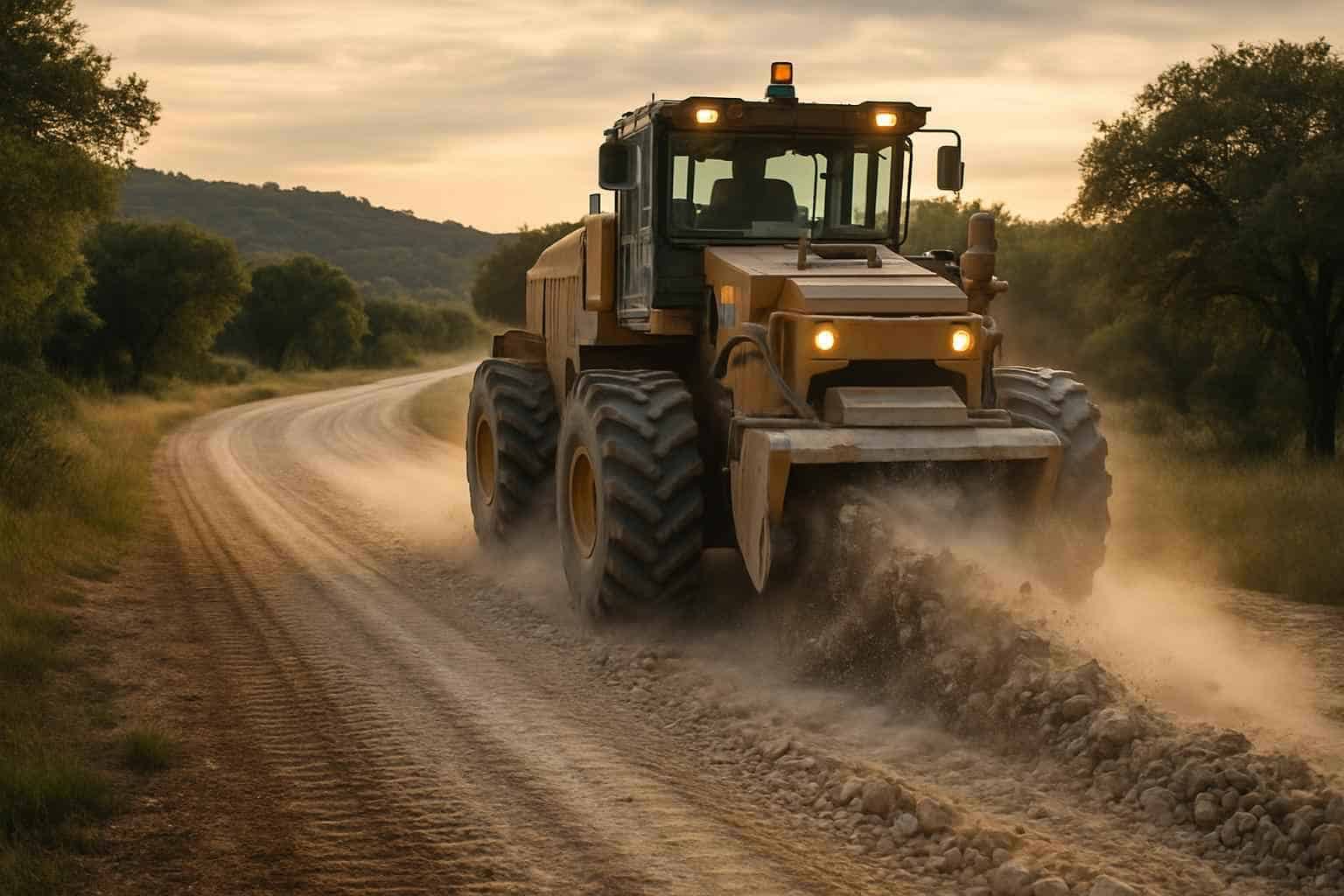Rock Milling for Roads in Ingram Texas