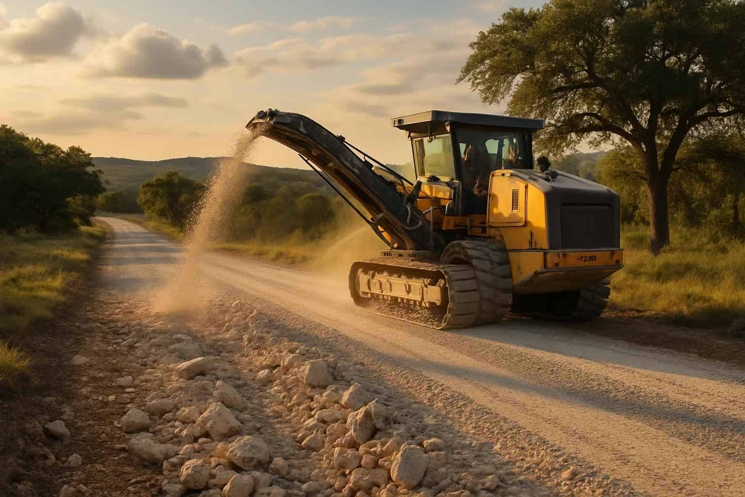 Rock Milling for Roads in Kendalia Texas