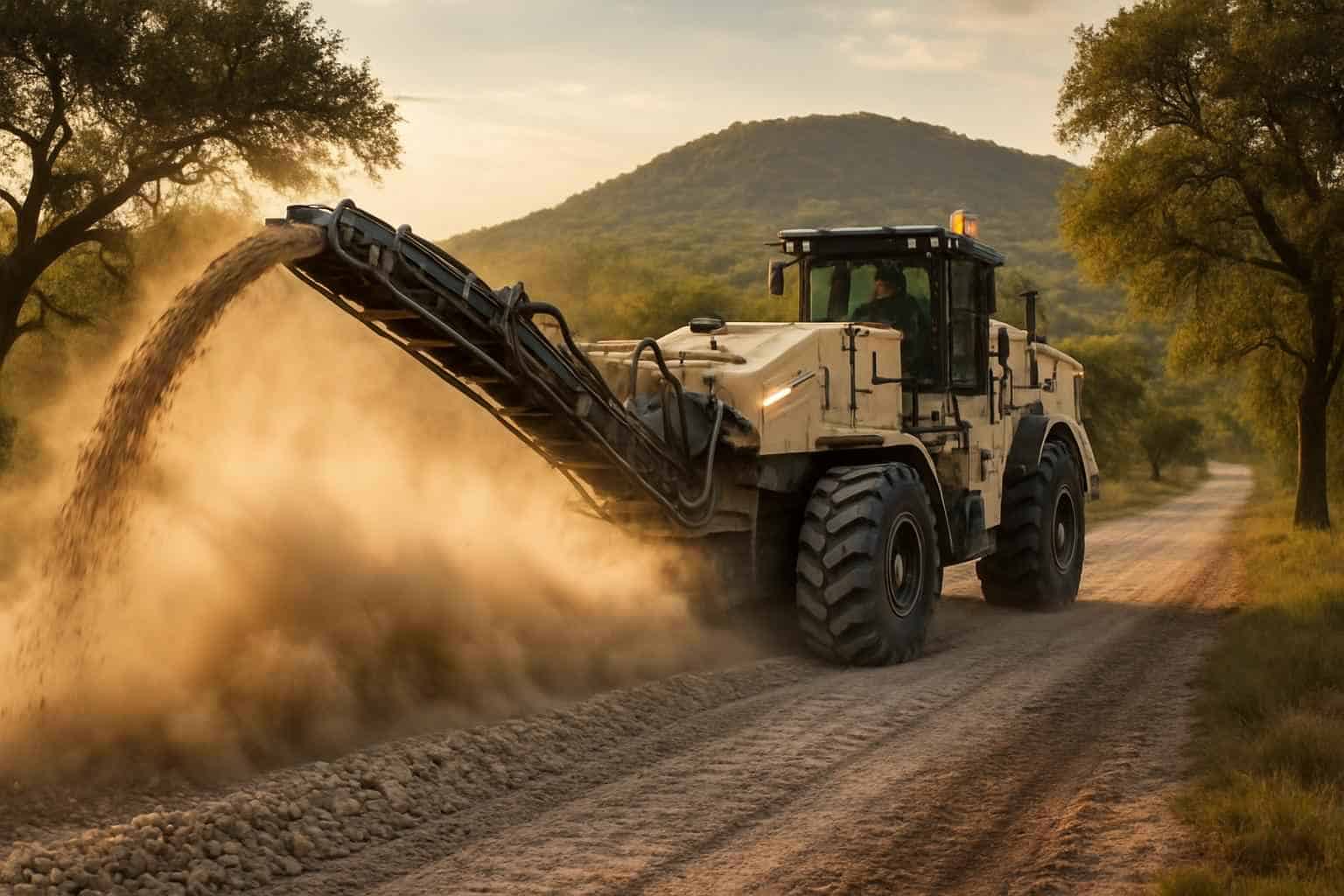 Rock Milling for Roads in Mountain Home Texas