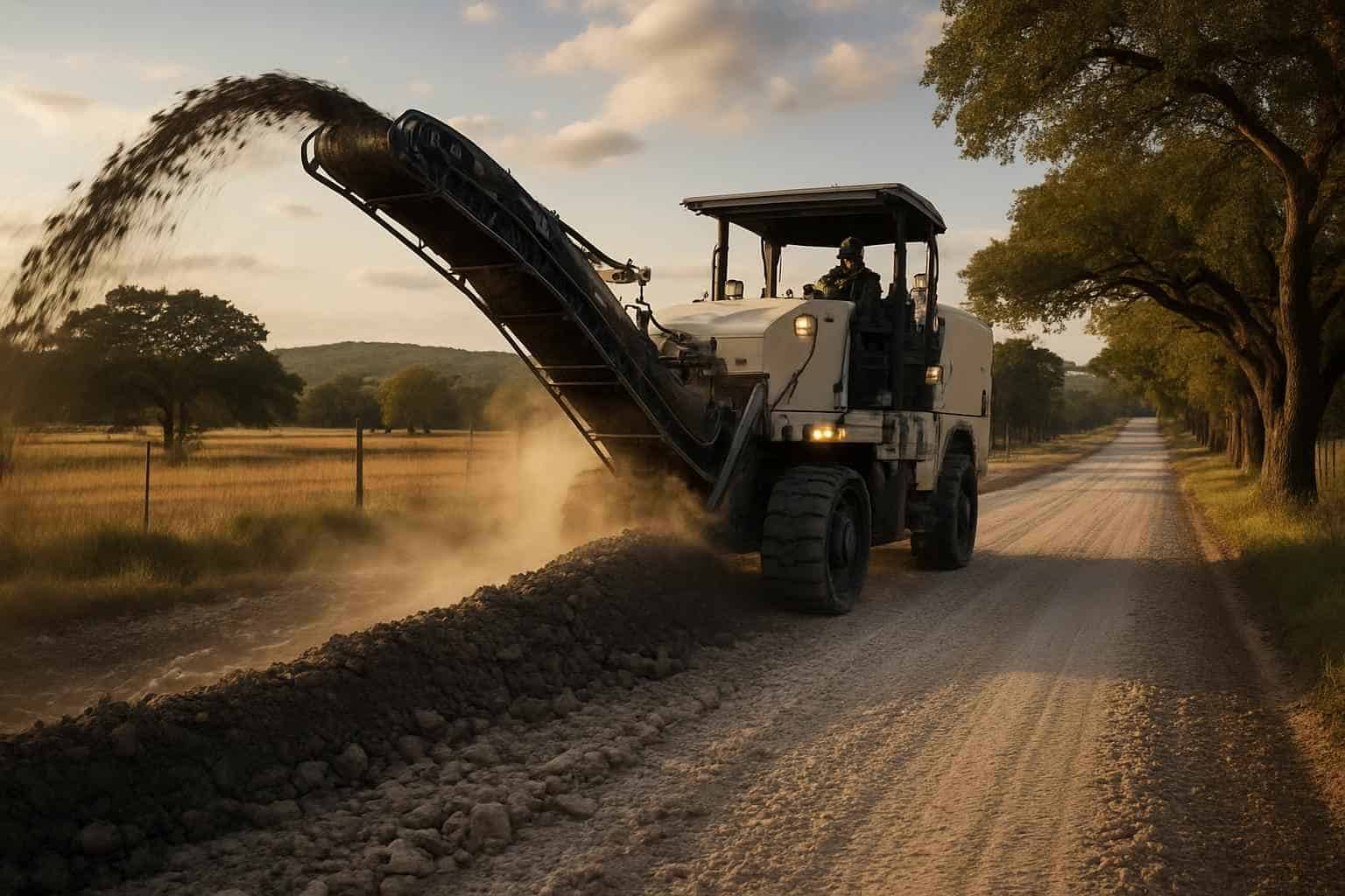 Rock Milling for Roads in Sisterdale Texas