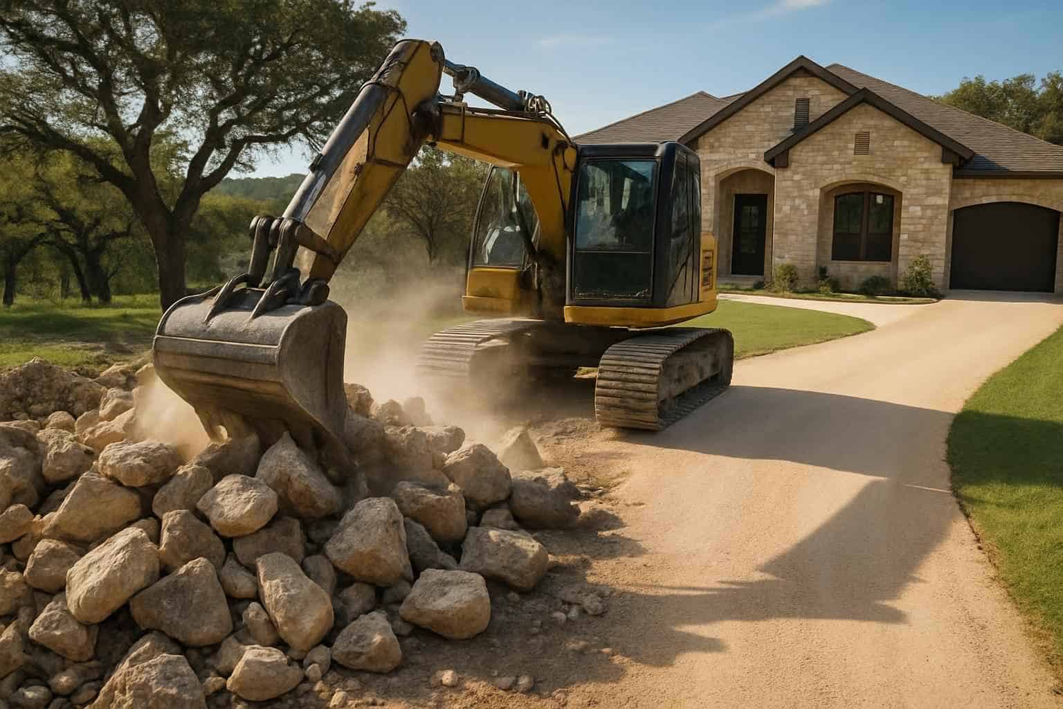 Rock Removal for Driveways in Kendalia Texas