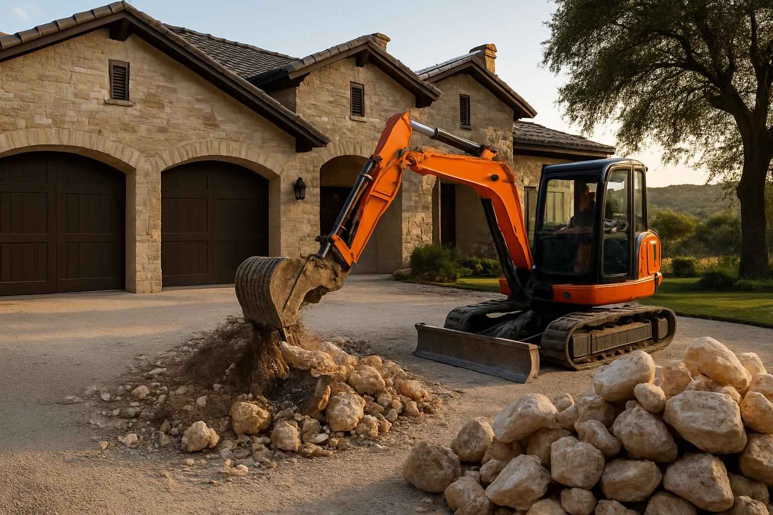 Rock Removal for Driveways in Sisterdale Texas