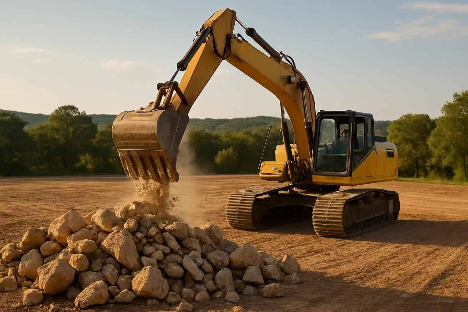 Rock Removal For Pads in Center Point Texas