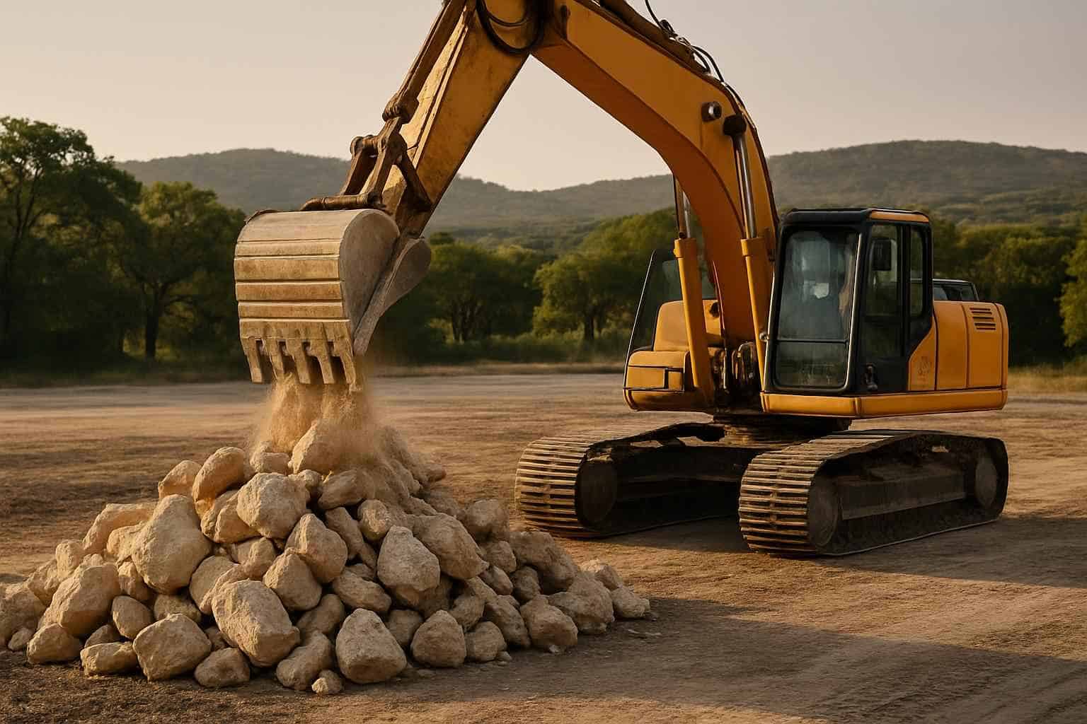 Rock Removal for Pads in Sisterdale Texas