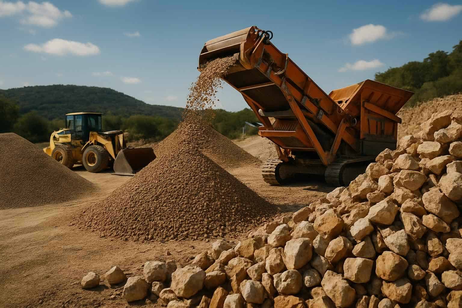 Rock Screening And Sorting in Center Point Texas