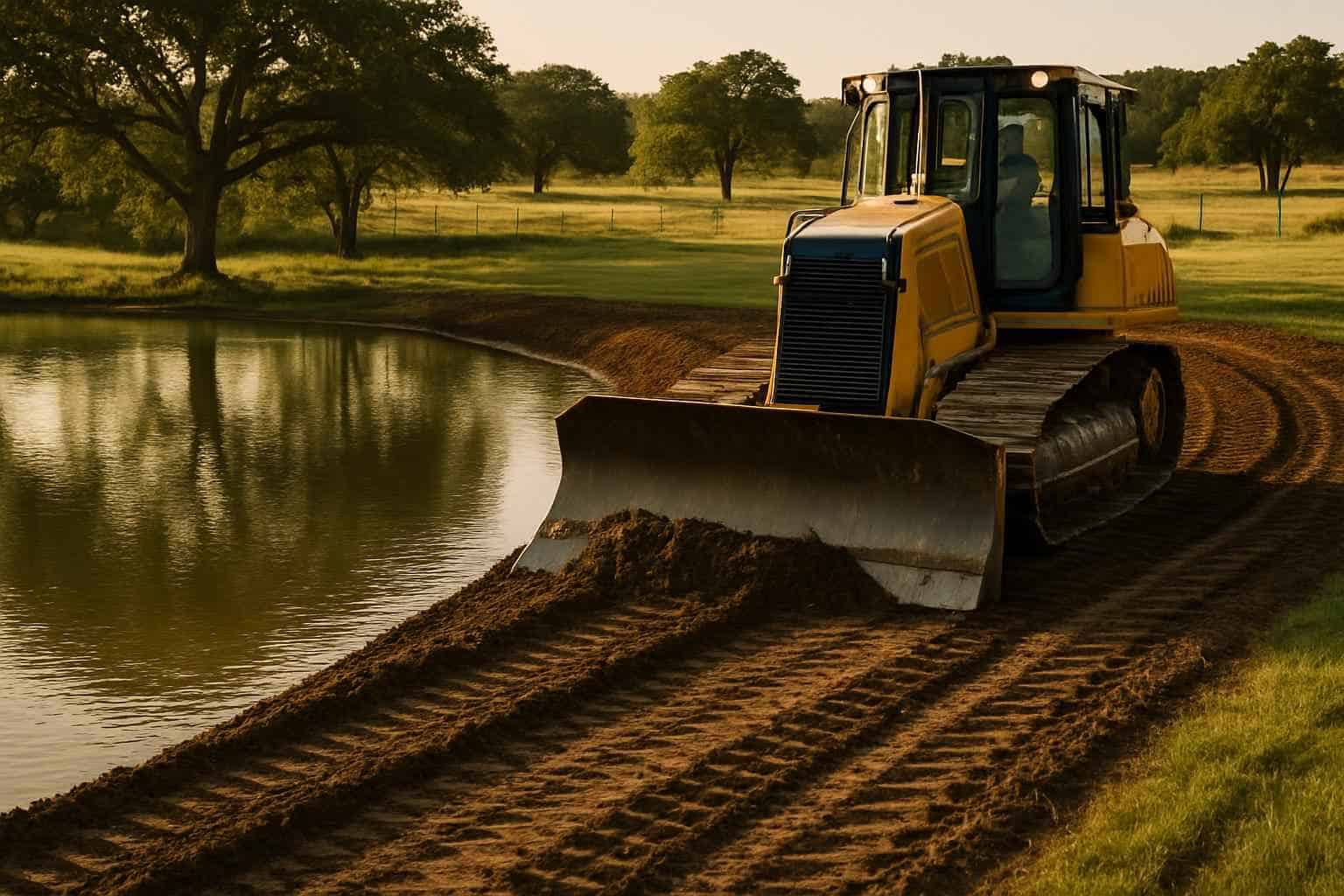 Shoreline Grading in Kendalia Texas