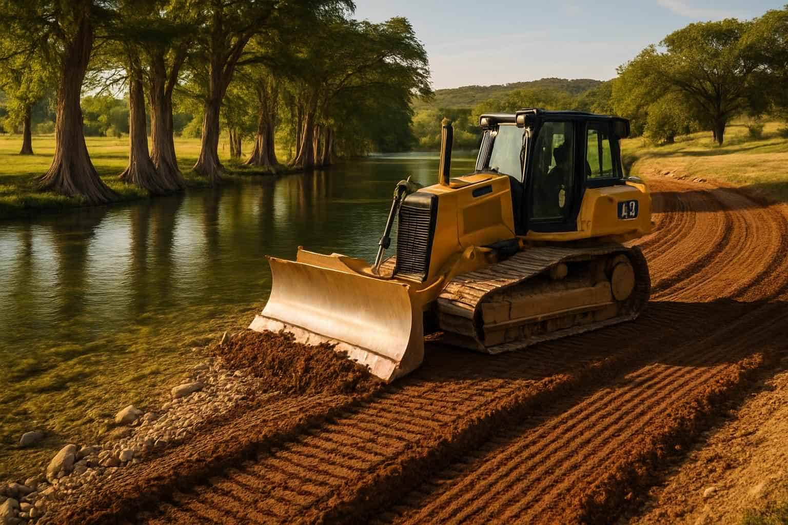 Shoreline Grading in Sisterdale Texas