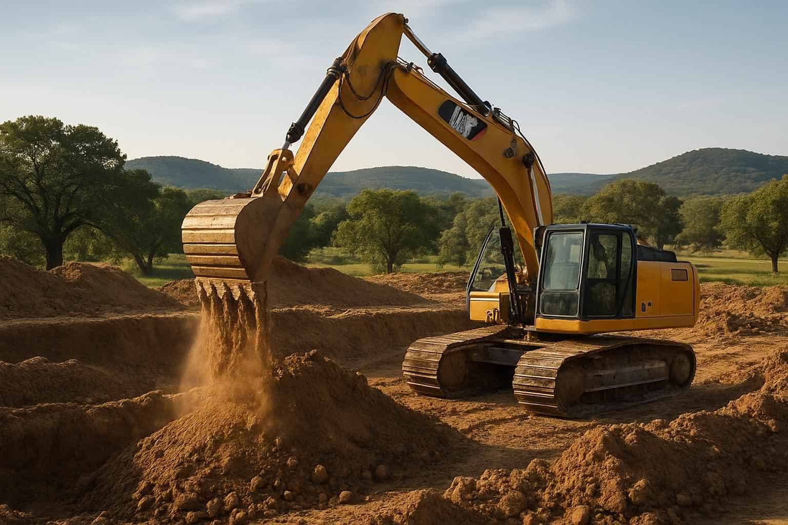 Site Excavation in Sisterdale Texas