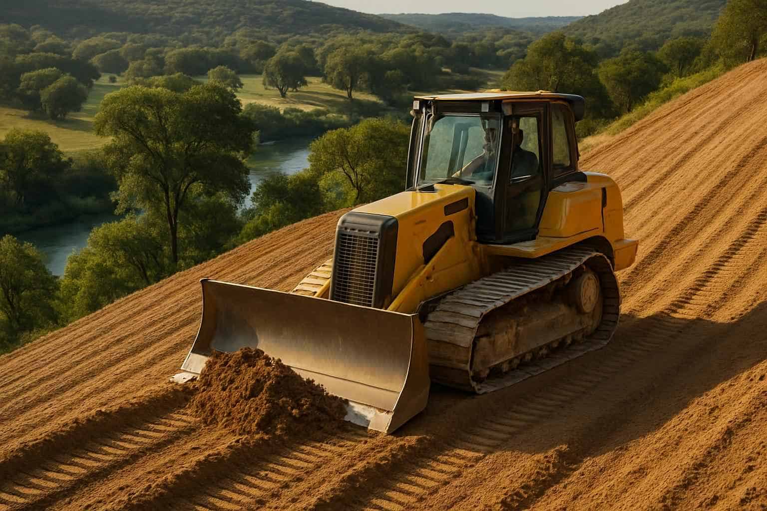 Slope Grading in Hunt Texas
