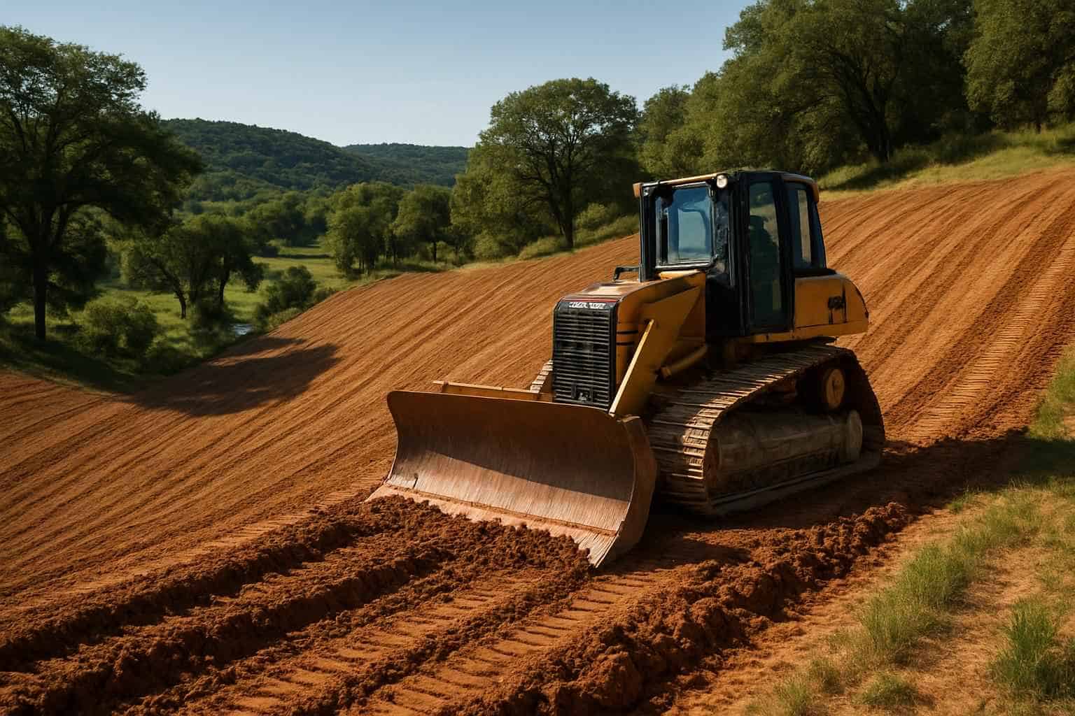 Slope Grading in Ingram Texas