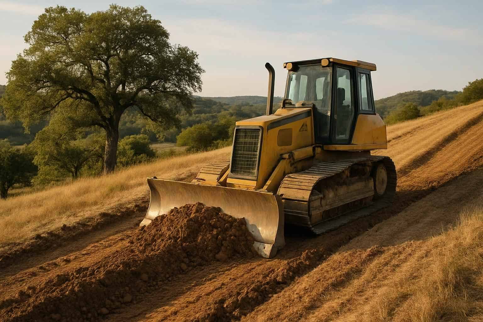 Slope Grading in Sisterdale Texas