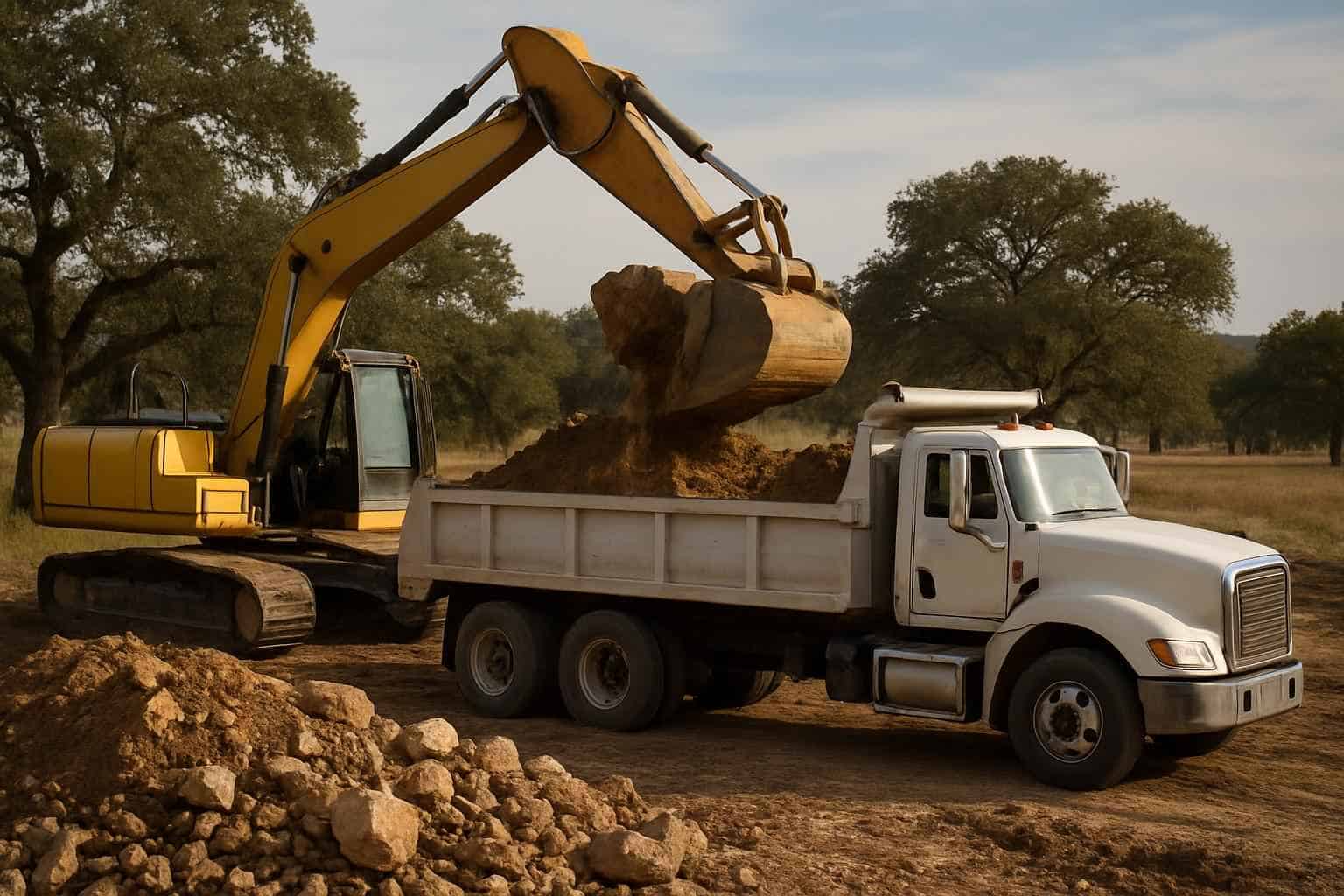 Spoils Haul Off in Blanco Texas