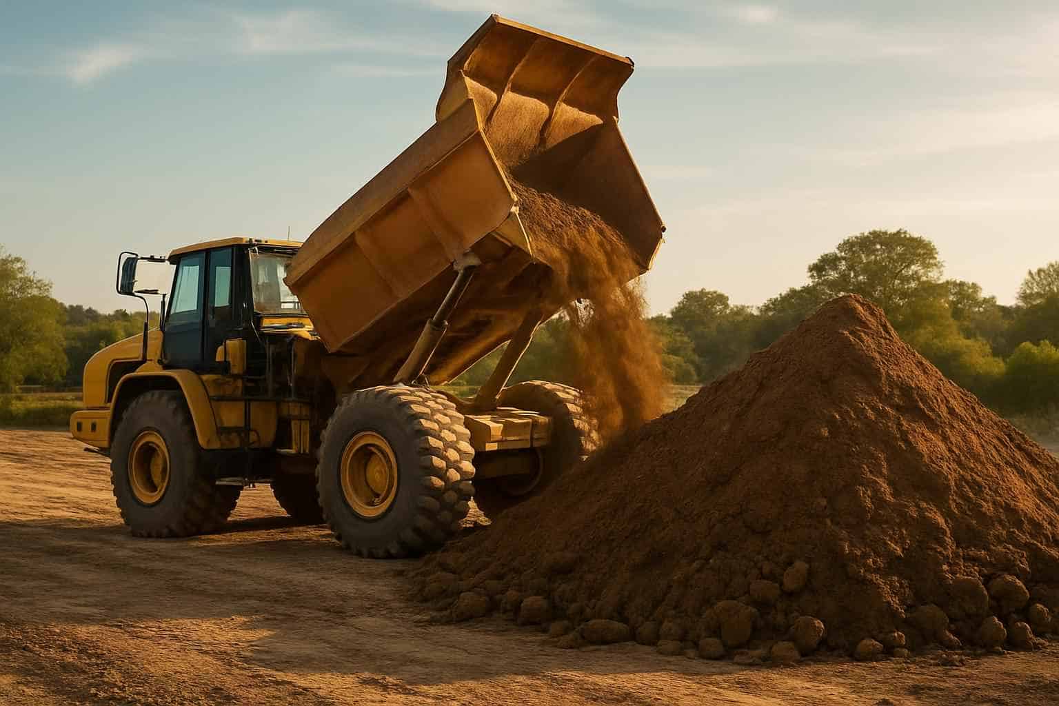 Spoils Haul Off In Center Point Texas