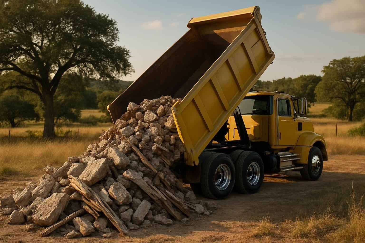 Spoils Haul Off in Kendalia Texas