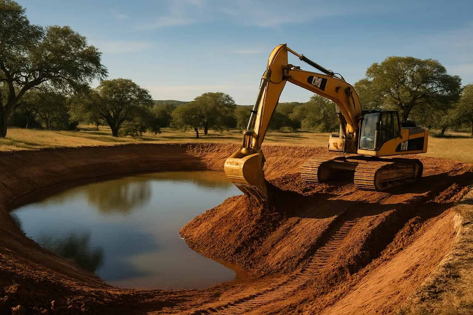 Stock Tank Excavation in Kendalia Texas