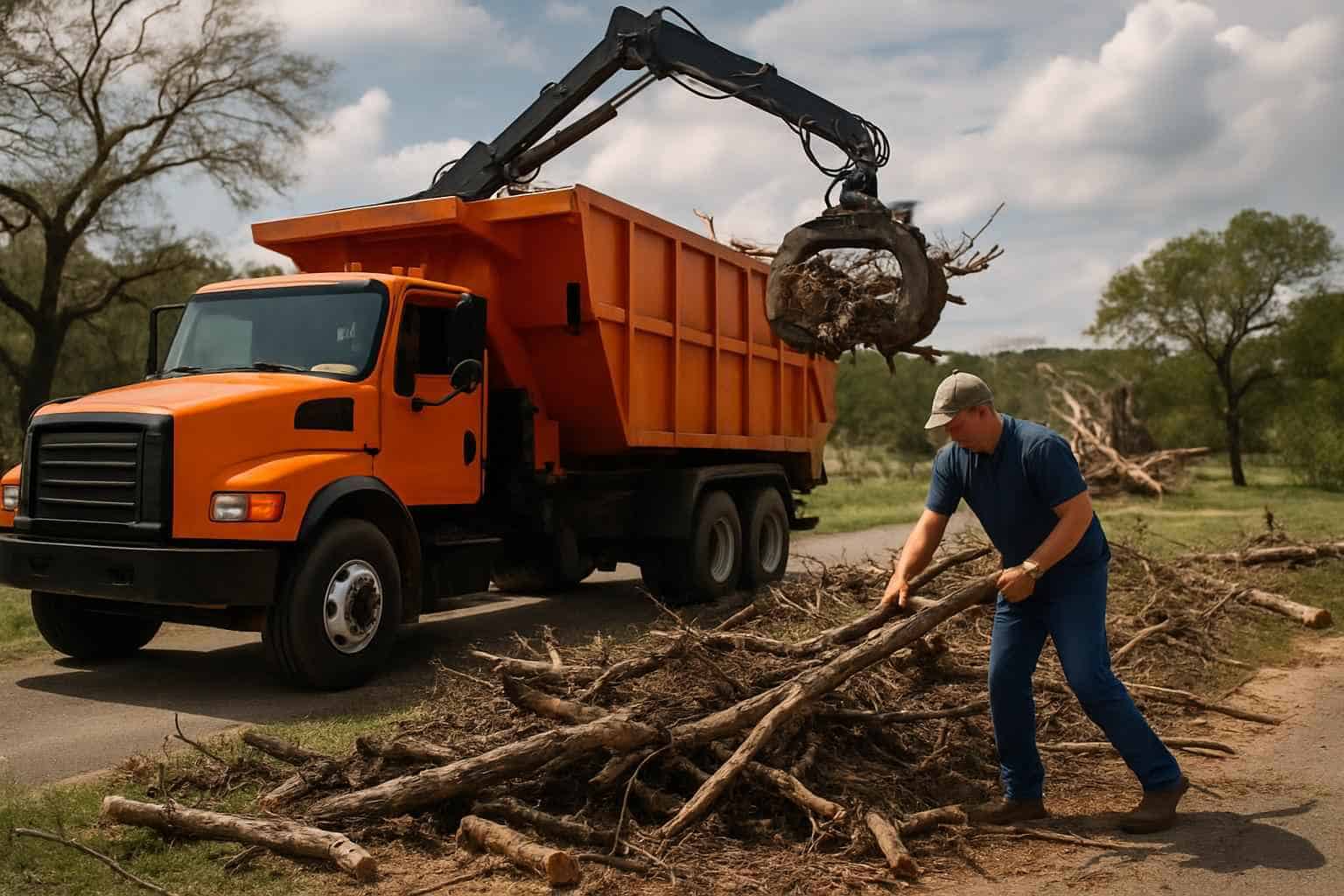 Storm Debris Removal in Sisterdale Texas