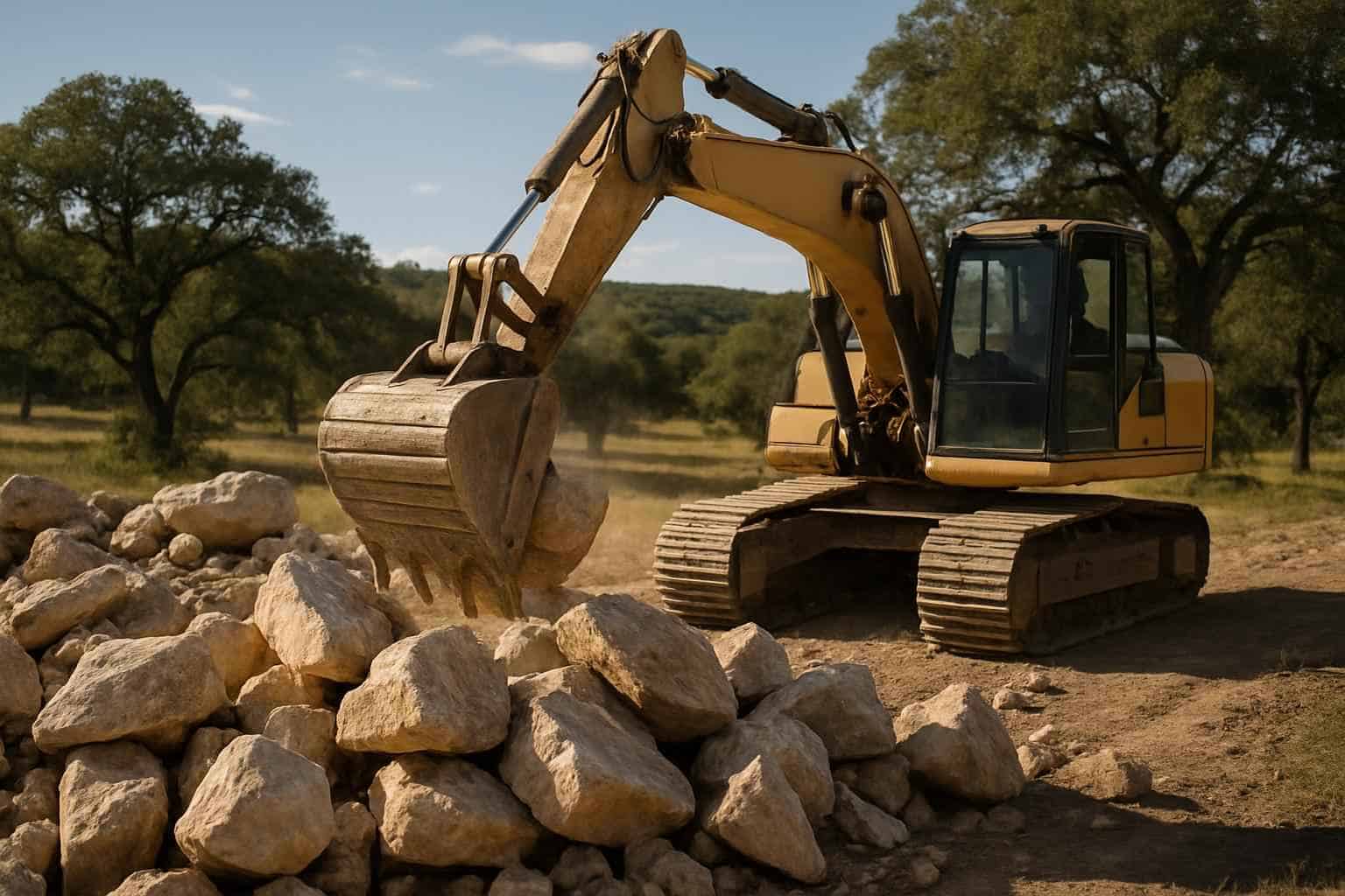 Surface Rock Removal in Blanco Texas
