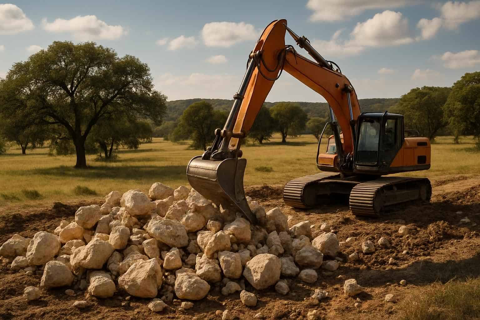 Surface Rock Removal in Kendalia Texas