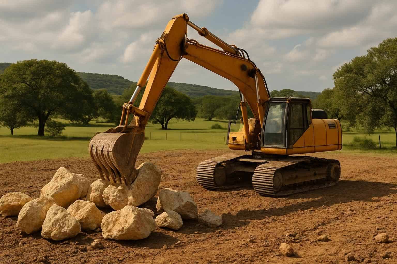 Surface Rock Removal in Sisterdale Texas