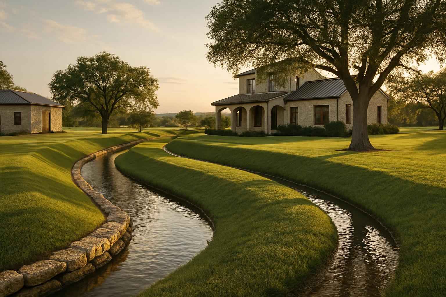 Swales and Berms in Camp Verde Texas