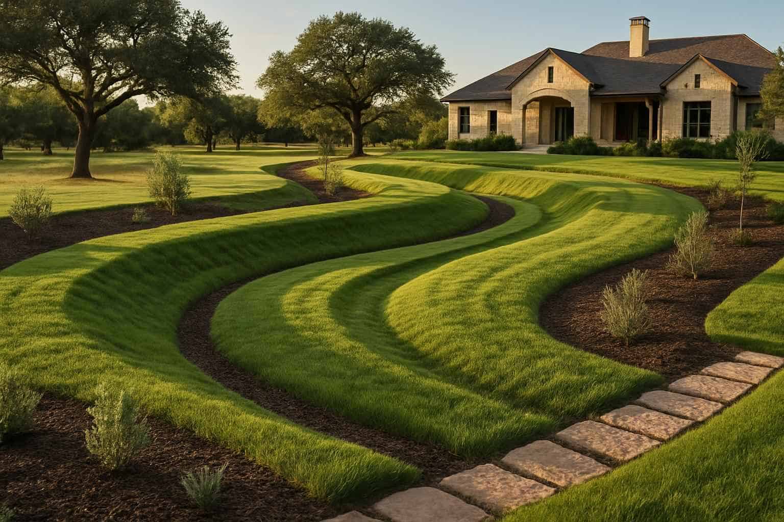 Swales and Berms in Kendalia Texas