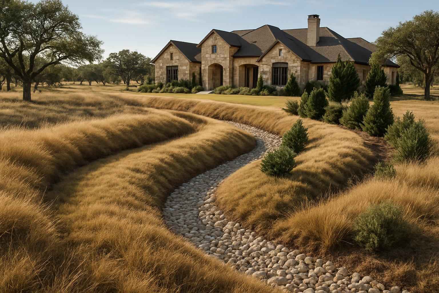 Swales and Berms in Mountain Home Texas