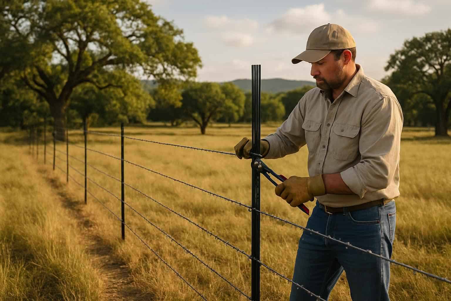 T Post Installation in Camp Verde Texas