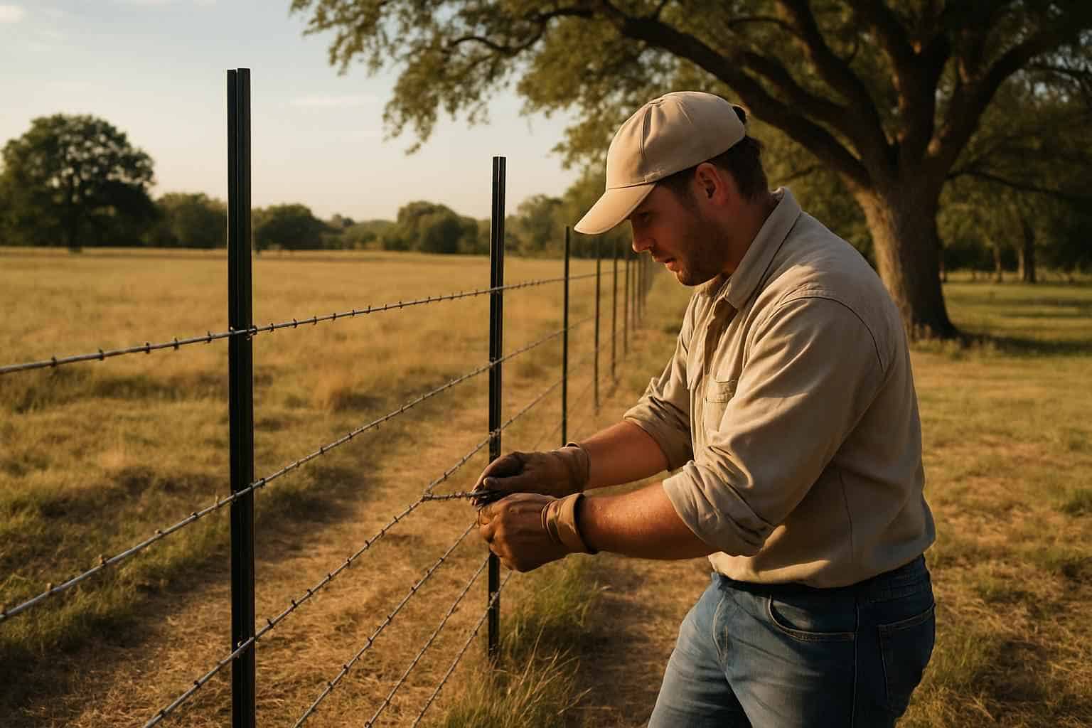 T Post Installation in Center Point Texas