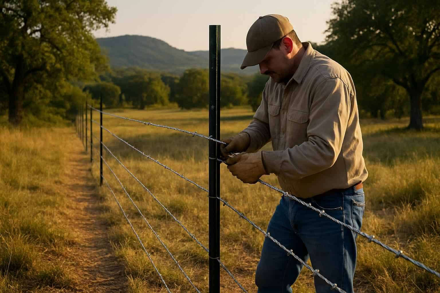 T Post Installation in Ingram Texas