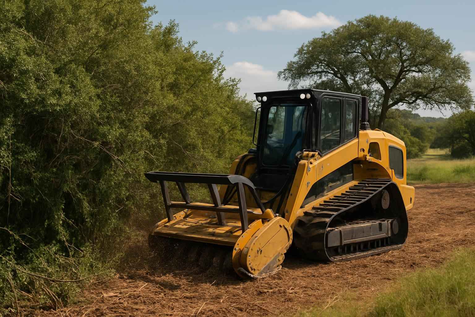 Thick Vegetation Clearing in Blanco Texas