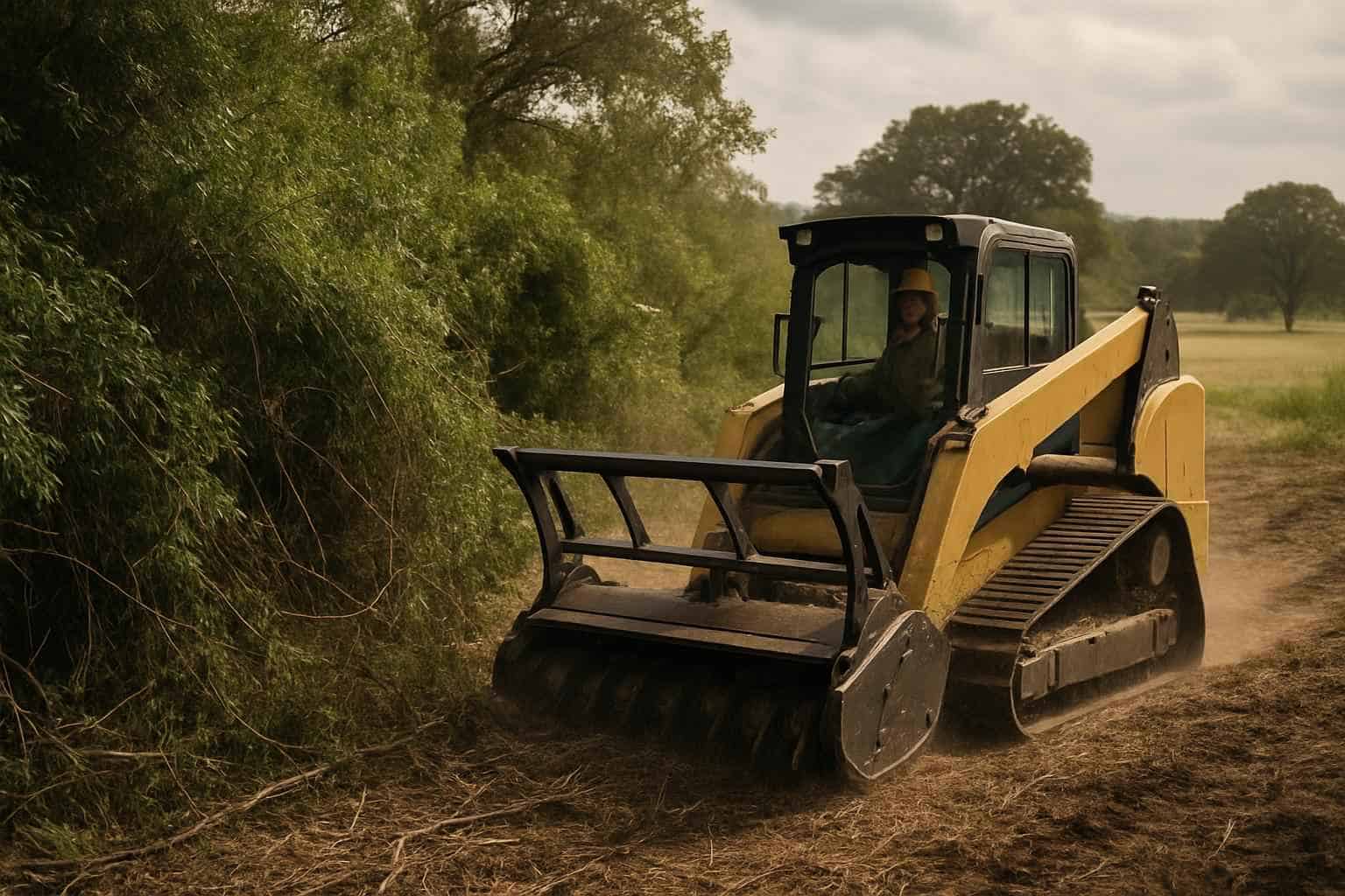 Thick Vegetation Clearing in Center Point Texas