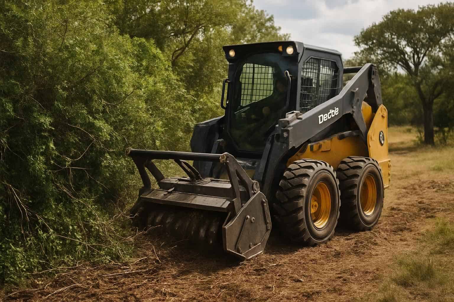 Thick Vegetation Clearing in Ingram Texas