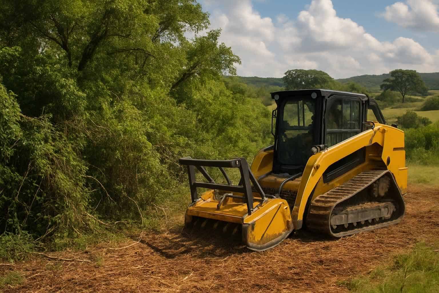 Thick Vegetation Clearing in Sisterdale Texas