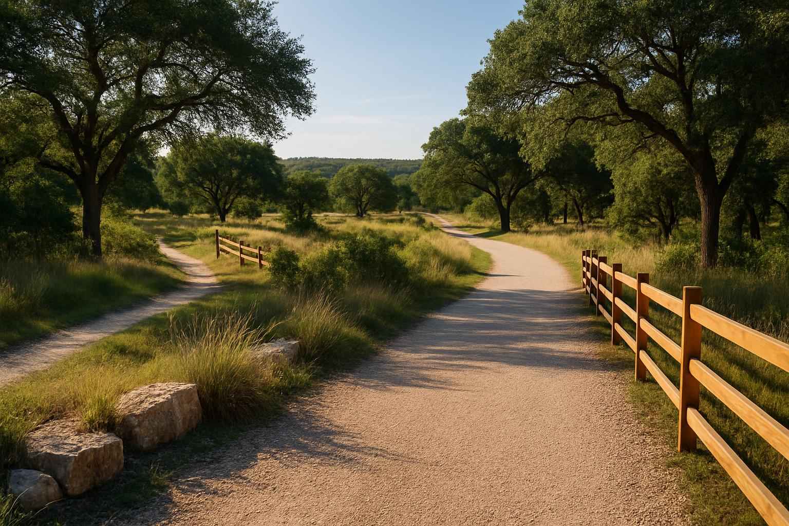 Trails and Access Paths in Kendalia Texas