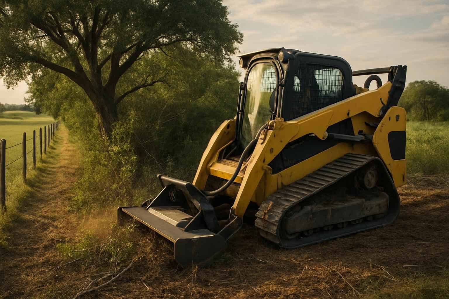 Tree and Brush Fence Clearing in Center Point Texas