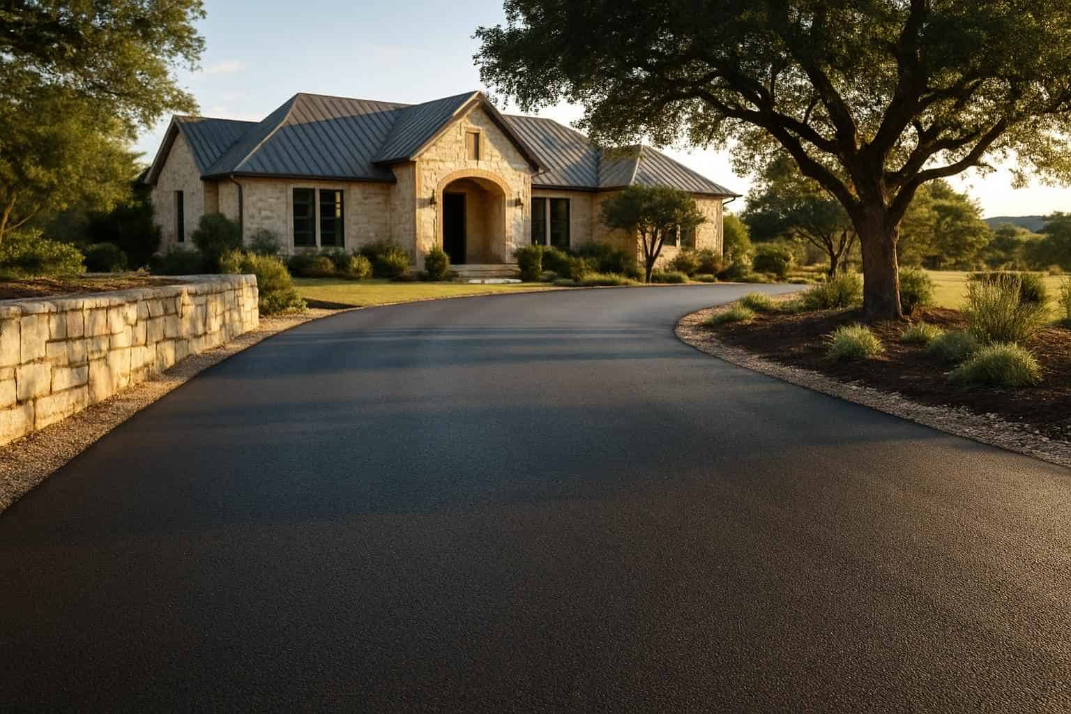 Two Course Chip Seal in Sisterdale Texas