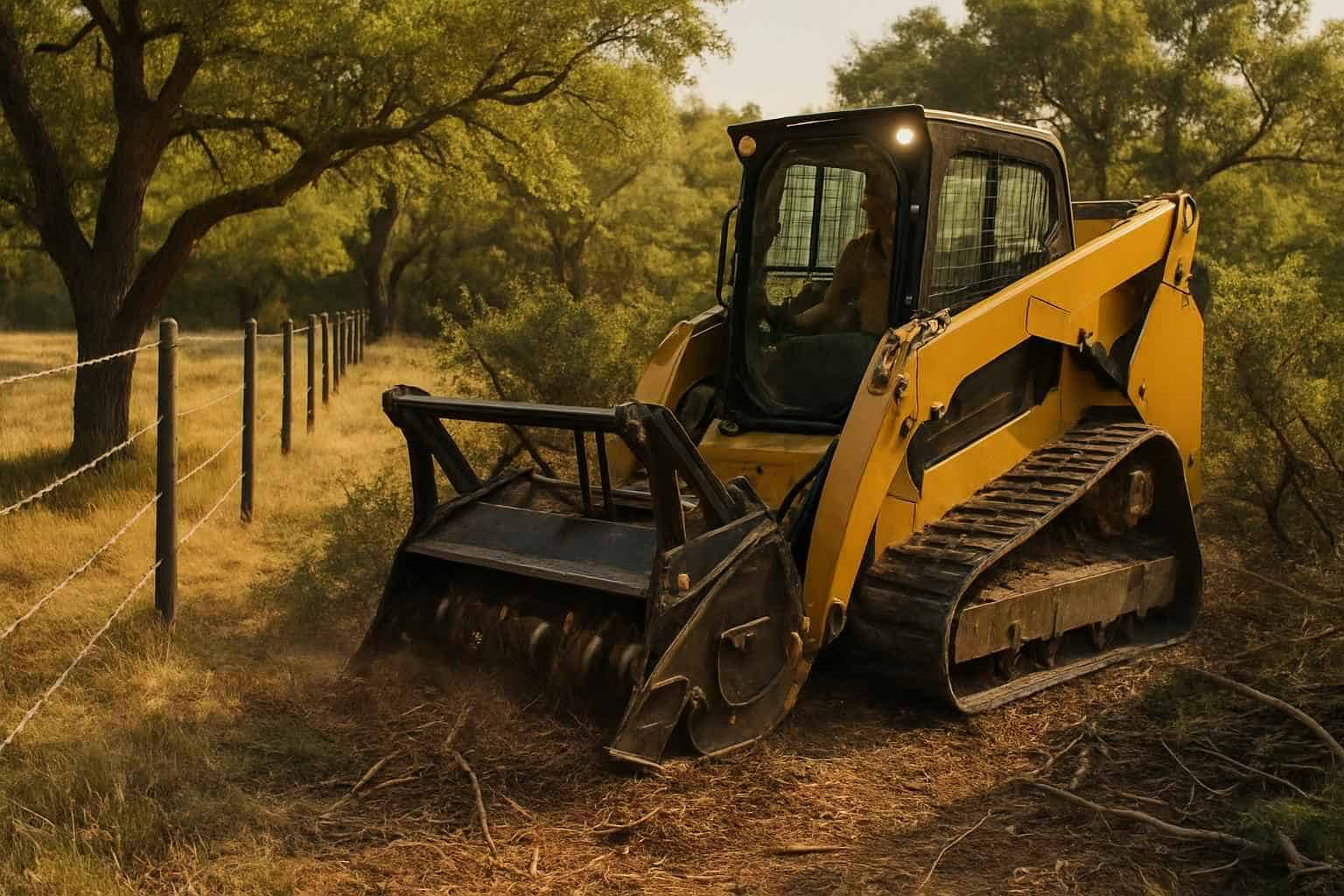 Underbrush Fence Clearing in Camp Verde Texas