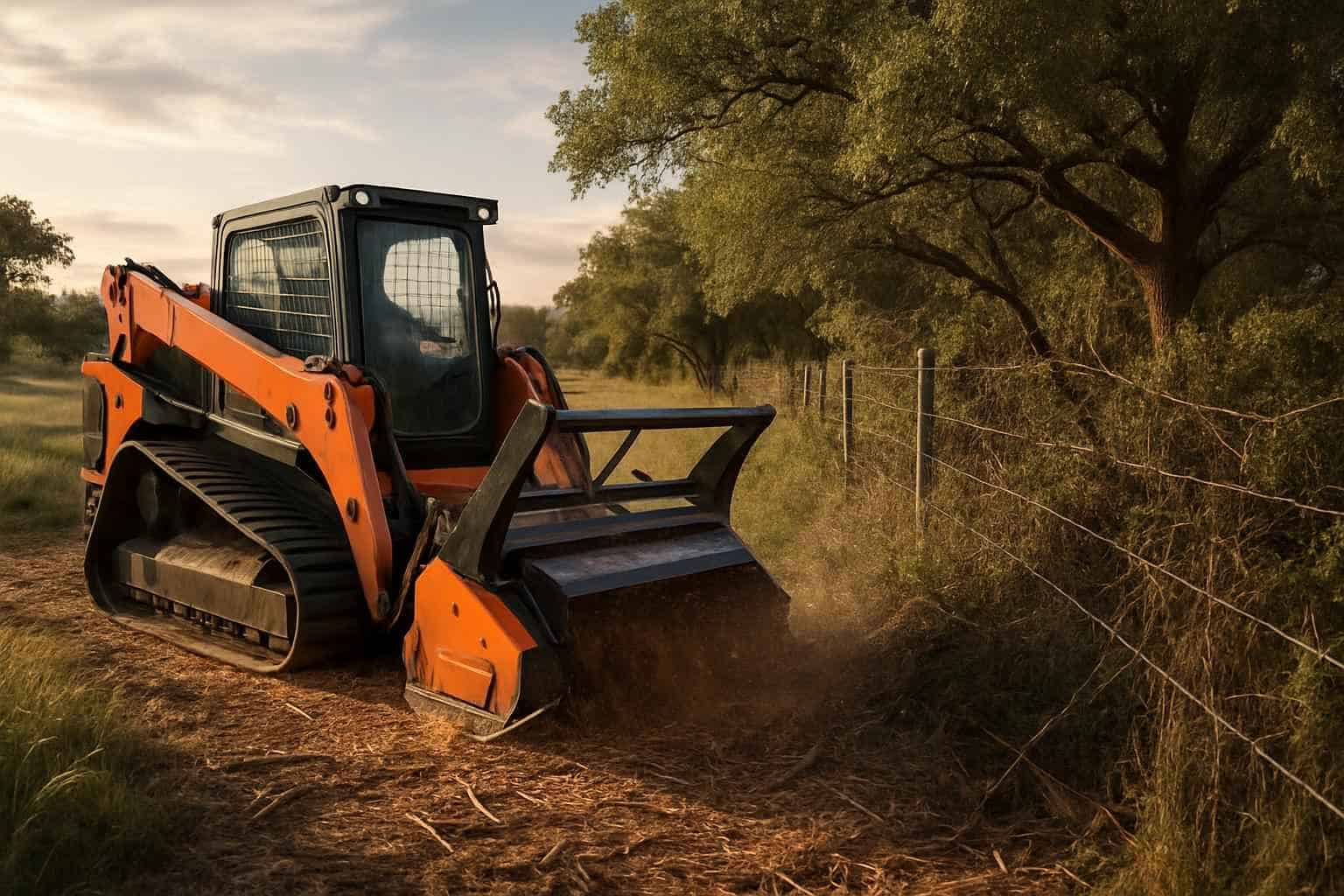 Underbrush Fence Clearing in Johnson City Texas