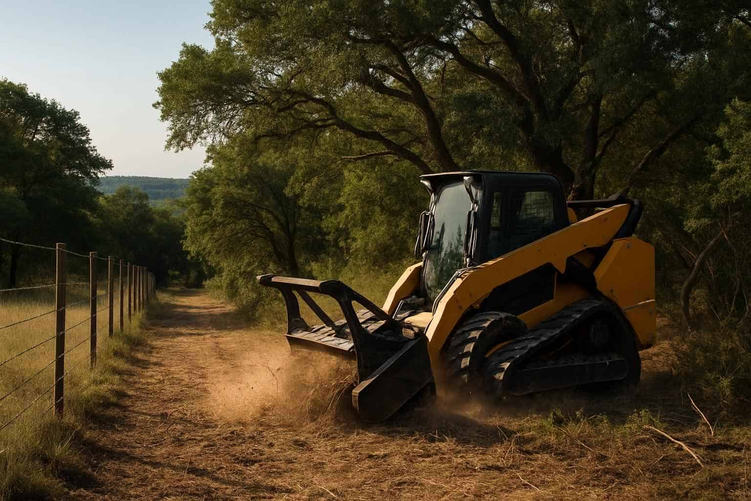 Underbrush Fence Clearing in Mountain Home Texas