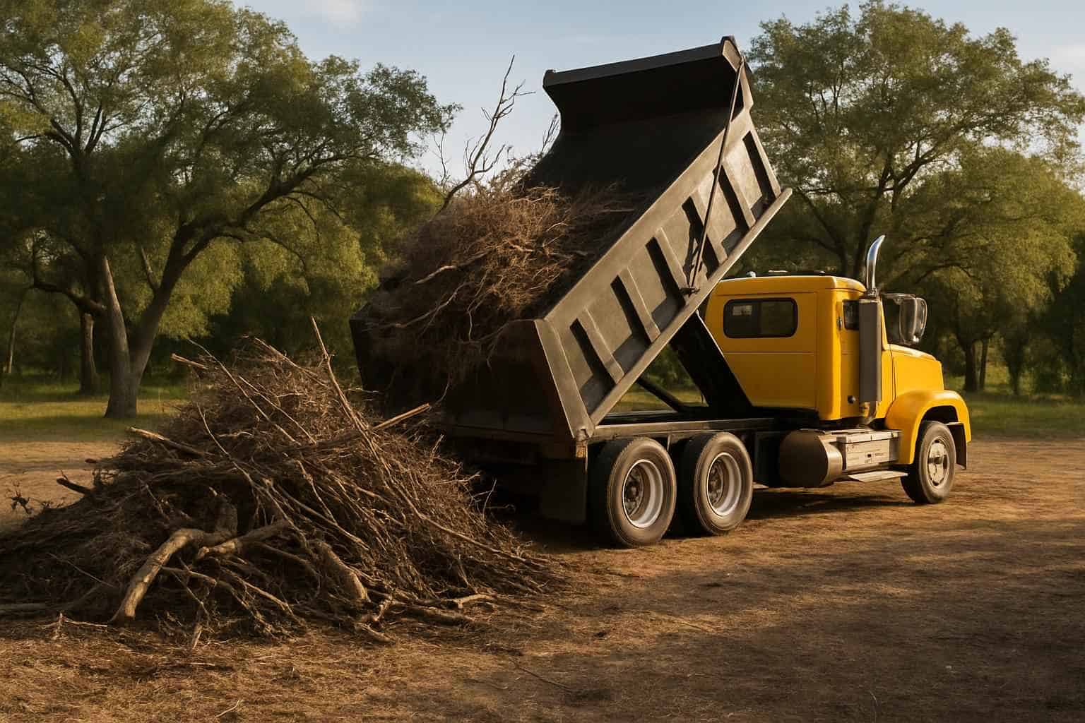 Underbrush Haul Off in Johnson City Texas