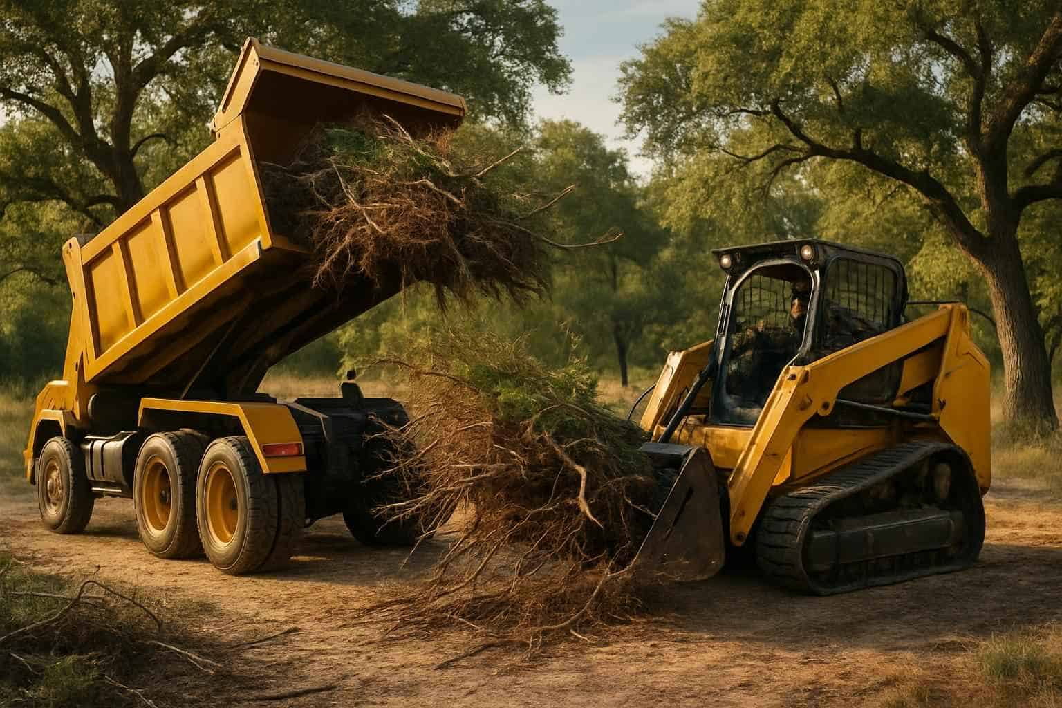 Underbrush Haul Off in Sisterdale Texas