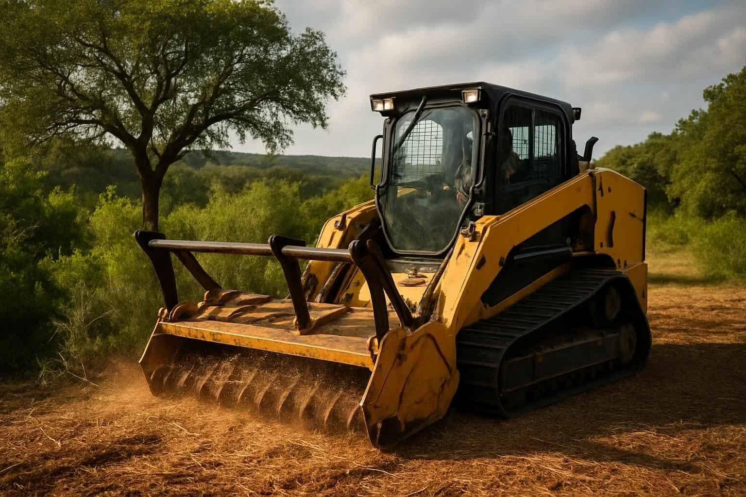 Underbrush Mulching in Blanco Texas